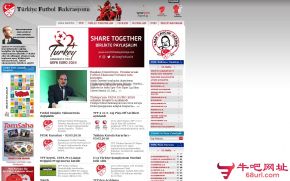 土耳其足协的网站截图