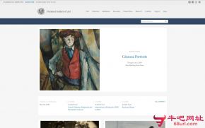 美国国家艺术馆的网站截图