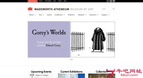 沃兹沃思艺术博物馆的网站截图