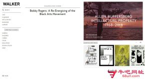 沃克艺术中心的网站截图