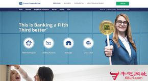 美国五三银行的网站截图