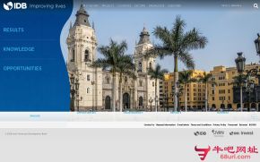 泛美开发银行的网站截图