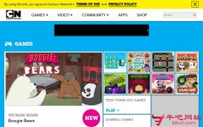 Cartoon Network的网站截图
