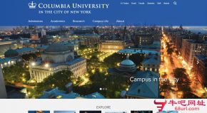 美国哥伦比亚大学的网站截图