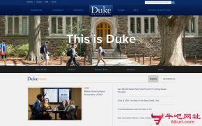 美国杜克大学的网站截图