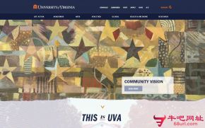 美国弗吉尼亚大学的网站截图