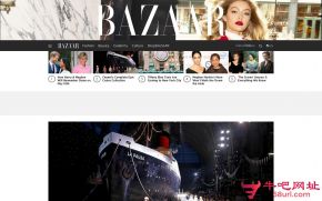 美国时尚芭莎杂志的网站截图