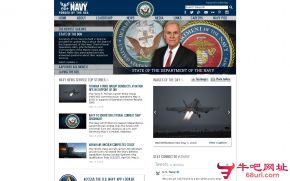 美国海军的网站截图