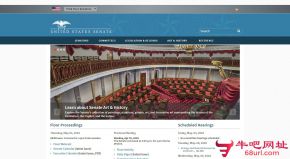 美国参议院的网站截图