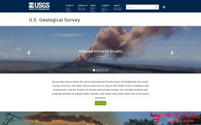 美国地质调查局的网站截图