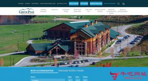 美国希腊峰滑雪场的网站截图