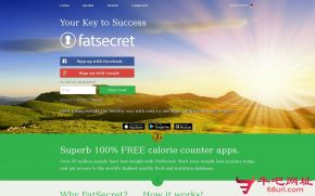 FatSecret的网站截图