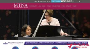 美国音乐教师协会的网站截图