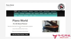 钢琴世界的网站截图