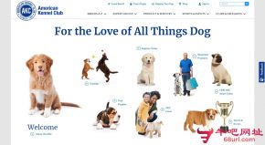 美国养犬俱乐部的网站截图