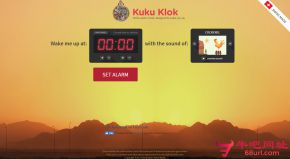 kuku klok在线闹钟的网站截图