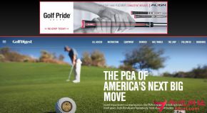 美国高尔夫大师杂志的网站截图