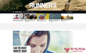 美国跑步者世界杂志的网站截图