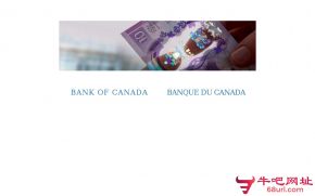 加拿大银行的网站截图