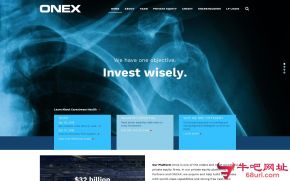 加拿大Onex公司的网站截图