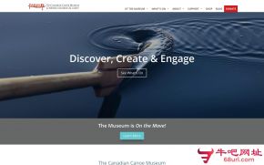 加拿大独木舟博物馆的网站截图