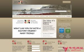 加拿大历史协会的网站截图