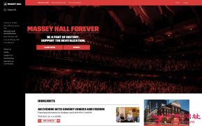 多伦多梅西剧院的网站截图