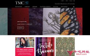 加拿大纺织博物馆的网站截图