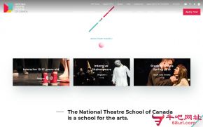 加拿大国家戏剧学院的网站截图