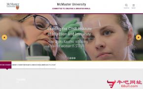 麦克玛斯特大学的网站截图