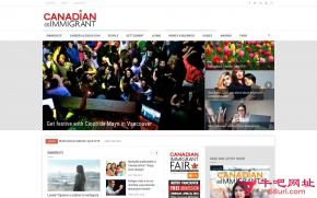 加拿大移民杂志的网站截图