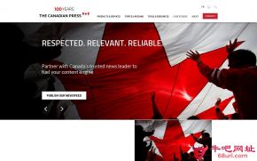 加拿大通讯社的网站截图