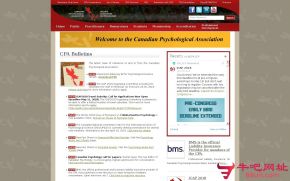 加拿大心理学协会的网站截图