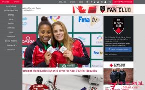 加拿大奥林匹克委员会的网站截图