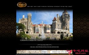 卡萨罗玛城堡的网站截图
