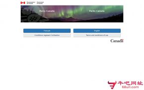 加拿大公园管理局的网站截图