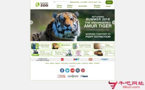 多伦多动物园的网站截图