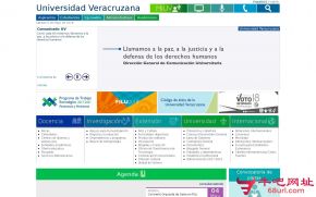 墨西哥韦拉克鲁斯大学的网站截图