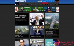 墨西哥北方日报的网站截图