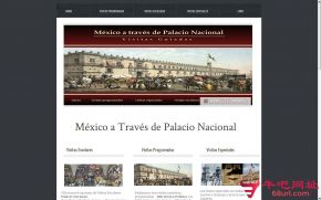 墨西哥城国家宫殿的网站截图