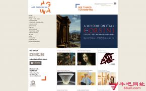 西澳大利亚美术馆的网站截图