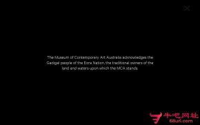 悉尼当代艺术馆的网站截图
