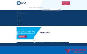 澳大利亚证券交易所的网站截图