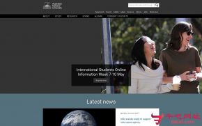 澳大利亚国立大学的网站截图