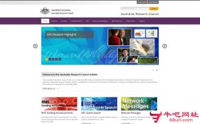 澳大利亚研究理事会的网站截图