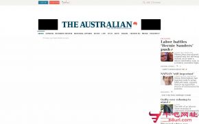澳洲人报的网站截图