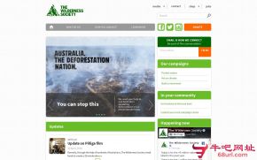 澳大利亚荒野保护协会的网站截图