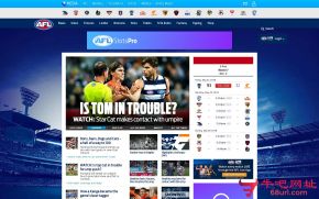 澳式足球联盟的网站截图