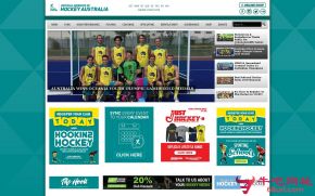 澳大利亚曲棍球的网站截图