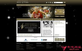 澳大利亚体育名人堂的网站截图